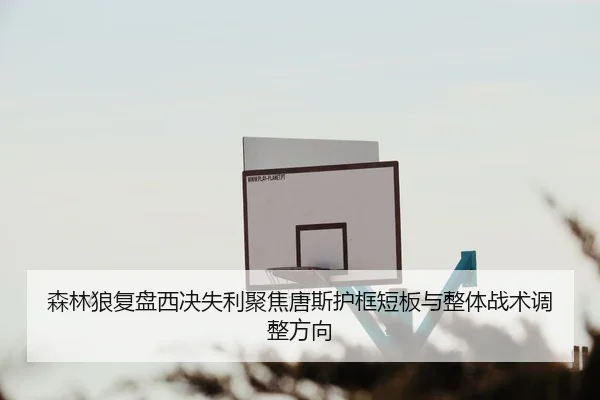 森林狼复盘西决失利聚焦唐斯护框短板与整体战术调整方向